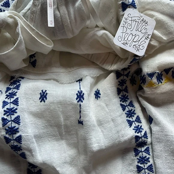 Free People Embroidered Wild Romance Dress OB811427 M - Picture 8 of 10